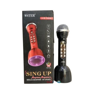 Picture of Wster WS568 Bluetooth Wireless Karaoke Microphone