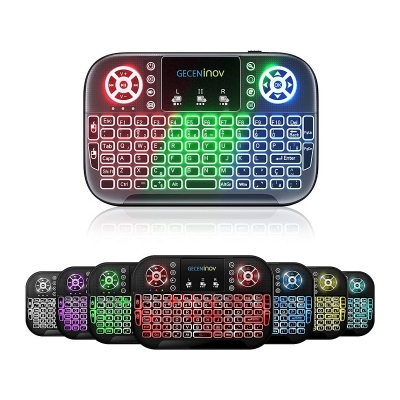 Picture of A8S Bluetooth Wireless Keyboard Rechargable Dual Mode Touchpad Backlit