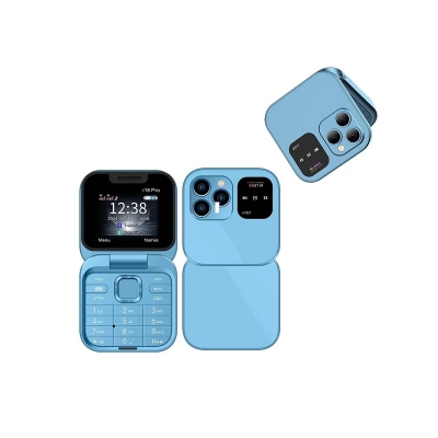 Picture of i16 Pro Flip Phone FM Radio Magic Voice Blue