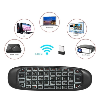Picture of C130 Fly Air Mouse With Keyboard Rechargeable Back Light