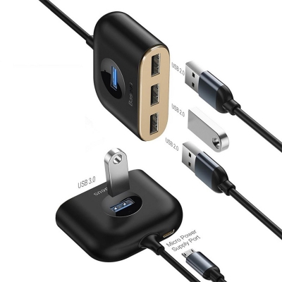 Picture of Baseus 4 in 1 Square Round USB HUB