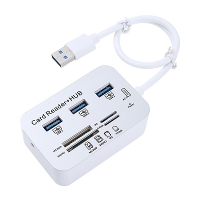 Picture of 7 In 1 Card Reader With USB Hub