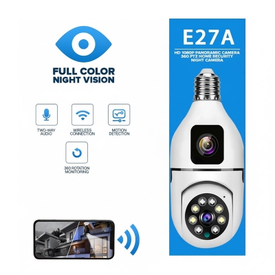 Picture of E27A V380 Pro Bulb Wifi Camera Dual Lans Rotatable 360