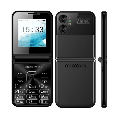 Picture of Hallo Style Folding Phone Four Sim Black