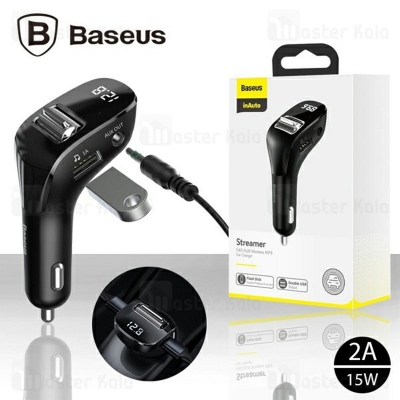 Picture of Baseus F40 Wireless Car Charger MP3 Dual USB