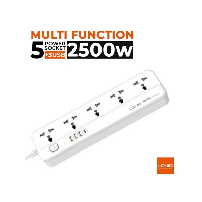 Picture of LDNIO SC5415 5 Socket 20W PD QC3.0 4 USB Power Strip