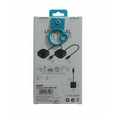 Picture of Coteeta Universal Card Reader 3 USB Hub Type-C in-port