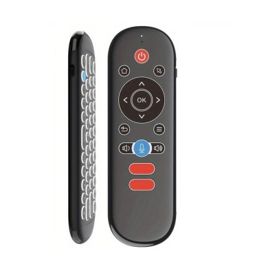 Picture of W1 Plus Wireless Air Mouse Remote with Keyboard Voice Control