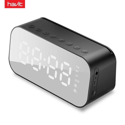 Picture of HAVIT MX701 Bluetooth Speaker Alarm Clock Wireless LED Display With FM Radio