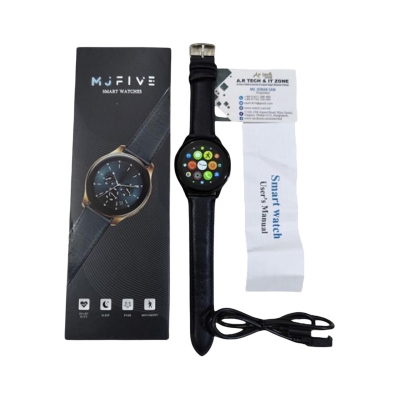 Picture of MJFive Smart Watch 1.3 inch Full Touch Display Waterproof Bluetooth Call Lather Belt