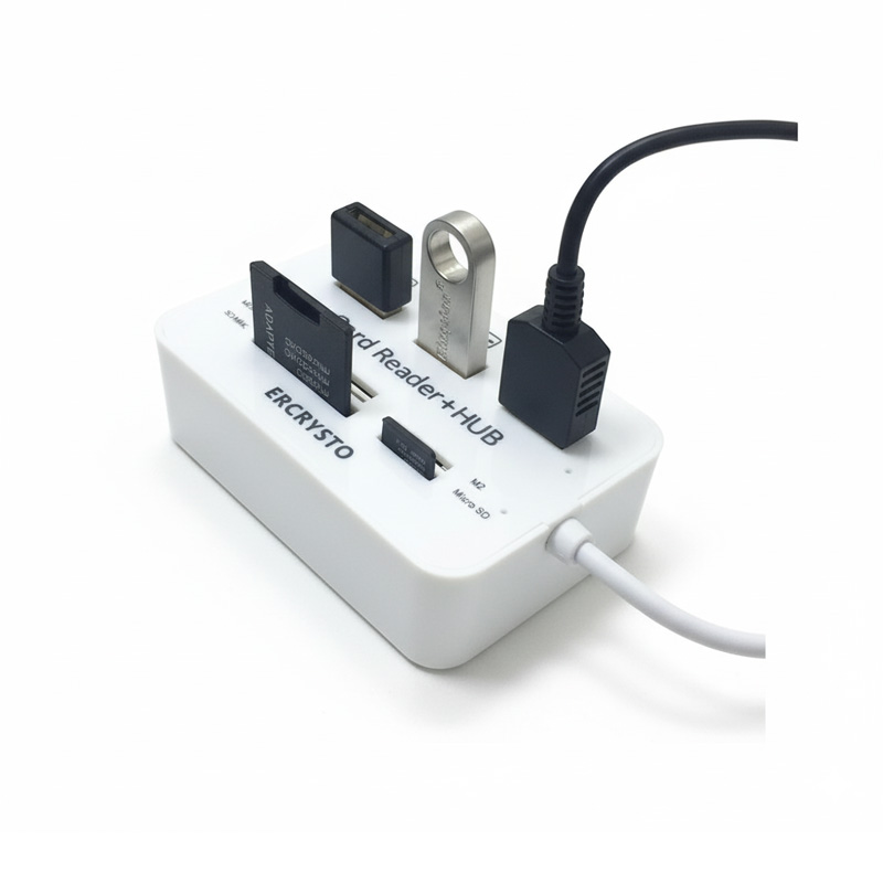 Picture of 7 In 1 Card Reader With 3 USB Hub