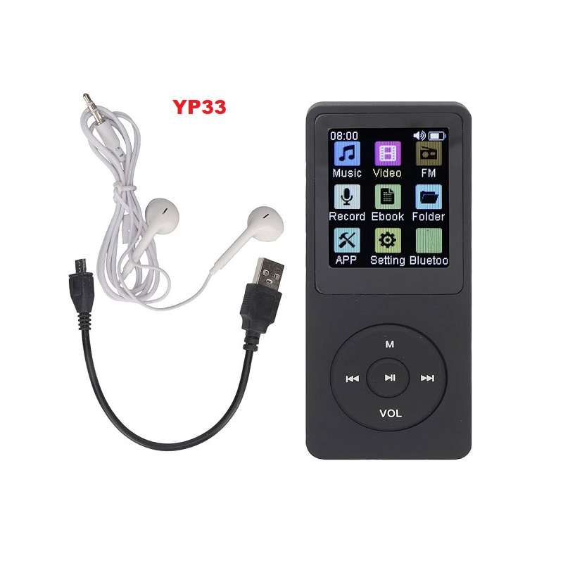 Picture of Bluetooth MP4 Player 1.8 inch Color Screen 16GB Music Player FM Radio