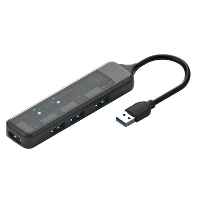 Picture of 4 in 1 USB Hub Splitter Expander Transparent