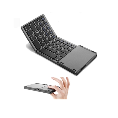 Picture of Portable Bluetooth Triple Folding Keyboard Touchpad Magnetic