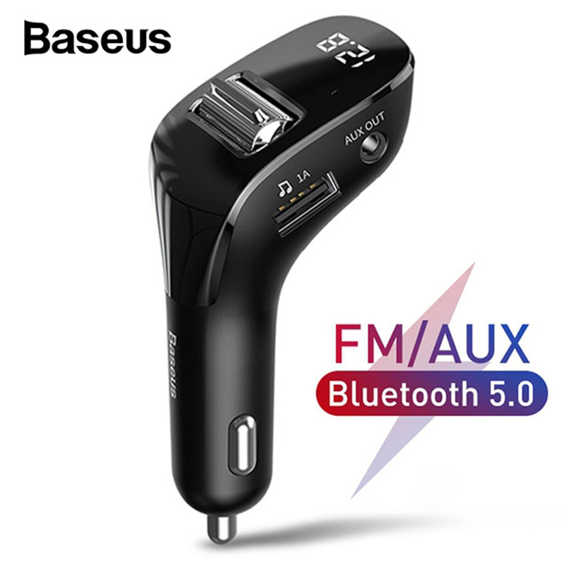 Picture of Baseus Streamer F40 AUX Wireless MP3 Dual USB 3A Car Charger