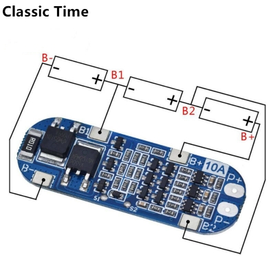 Picture of 3S 10A BMS Charger Protection Board for Pack of 3 Li-ion lithium Battery Cell