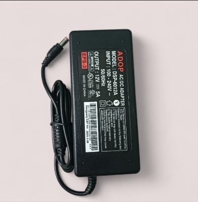 Picture of ADOP 12V 5A Daraz Verified Original Power AC/DC Adapter For any 12V Power Supply