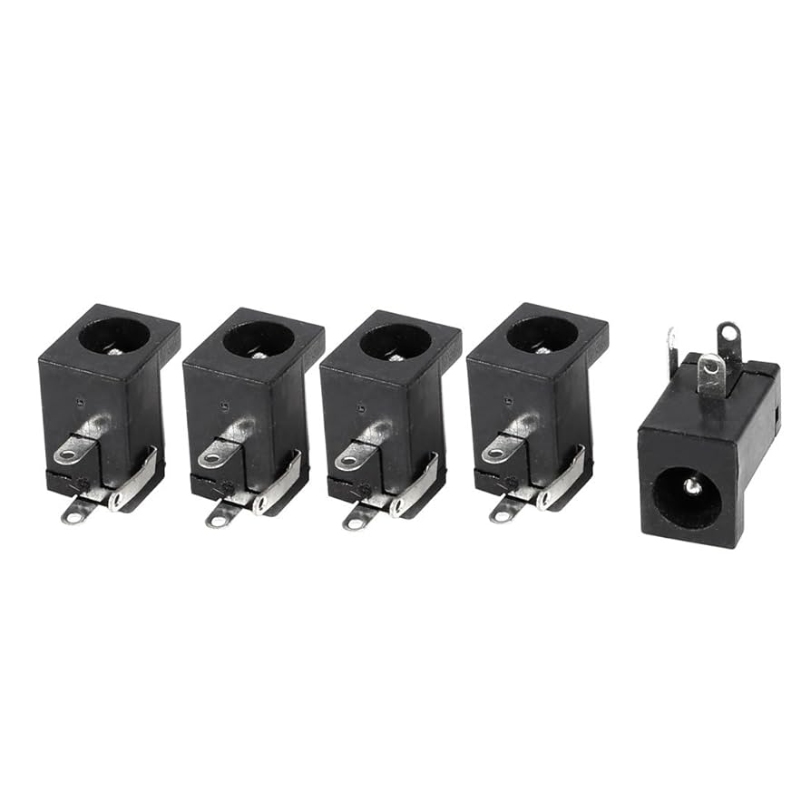 Picture of 5Pair- MALE FEMALE Jack Connector Plug 5V 12V 24V DC Jack Male & PCB Mount Socket Female DC Power Jack 2.1mm Plug Socket Power Supply For LED Cable Adapter Ratings 756 Answered Questions