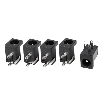 Picture of 5Pair- MALE FEMALE Jack Connector Plug 5V 12V 24V DC Jack Male & PCB Mount Socket Female DC Power Jack 2.1mm Plug Socket Power Supply For LED Cable Adapter Ratings 756 Answered Questions