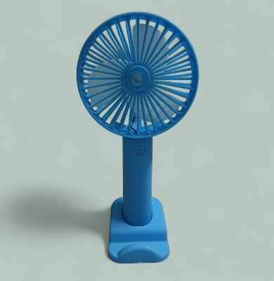 Picture of Rechargeable Blue Portable Mini Stand Fan With 1300mAh Battery