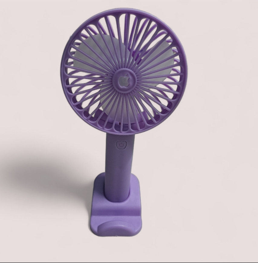 Picture of Rechargeable Purple Portable Mini Stand Fan With 1300mAh Battery