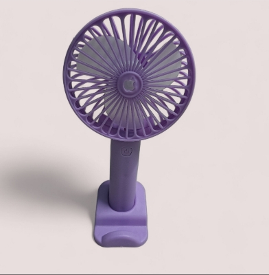 Picture of Rechargeable Purple Portable Mini Stand Fan With 1300mAh Battery