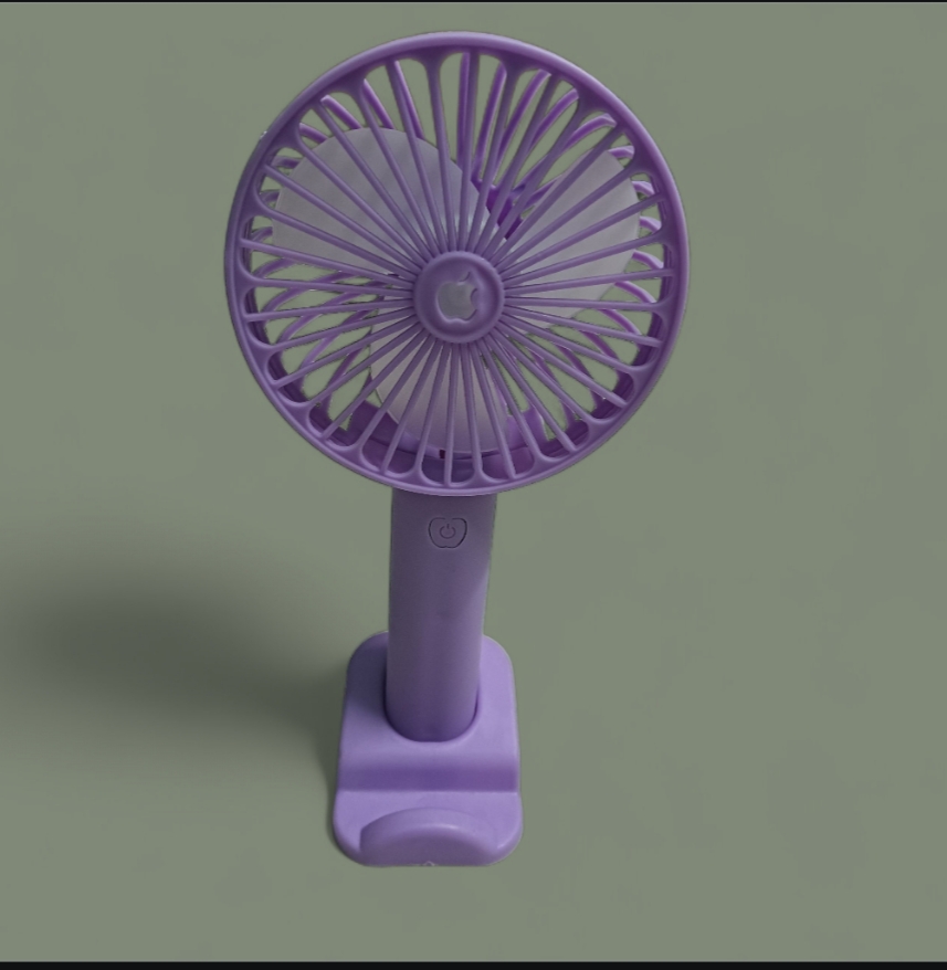 Picture of Rechargeable Purple Portable Mini Stand Fan With 1300mAh Battery