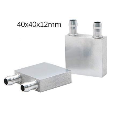 Picture of 40mm Aluminum Alloy 40x40x12mm Water Cooling Water Block Heatsink Head For Liquid Cooler Fan Cooling Radiator TEC12706 TEC1-12706 Peltier Heat Sinks DIY Ratings 101 Answered Questions