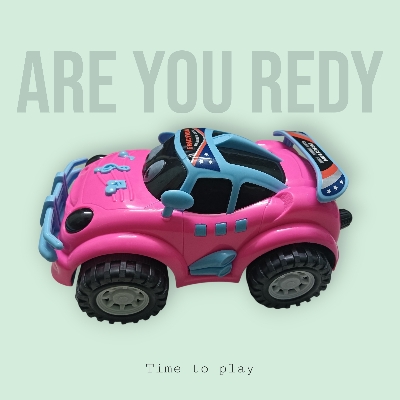 Picture of Friction  3D Cartoon Car For Baby Girls Or Baby Boys Size L 20cm W 13cm H 9cm