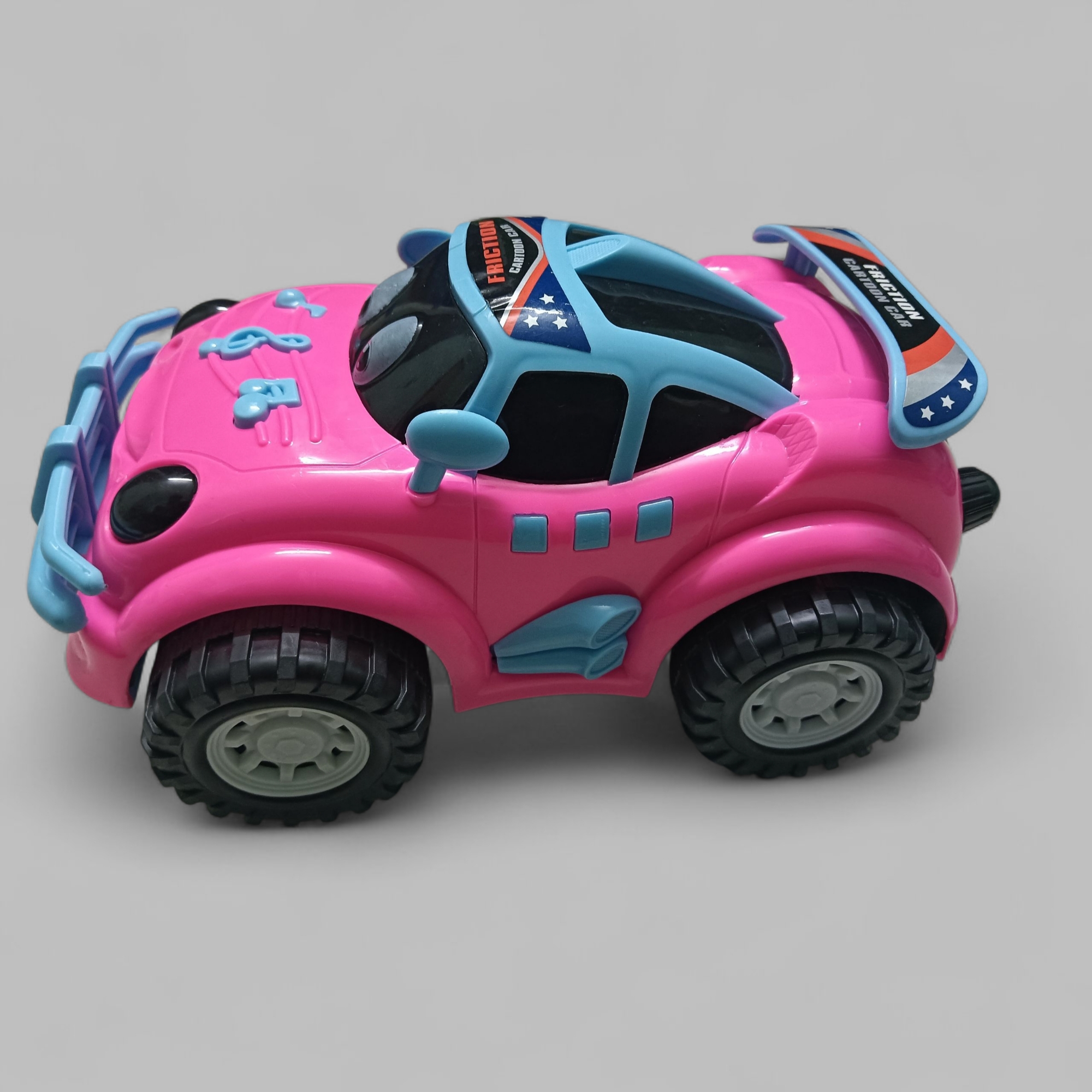 Picture of Friction  3D Cartoon Car For Baby Girls Or Baby Boys Size L 20cm W 13cm H 9cm
