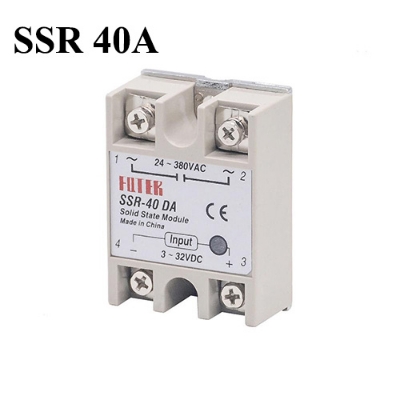 Picture of Solid State Relay 40A, 60A, 80A, 100A 3V to 32V DC input Output AC 24-380V AC