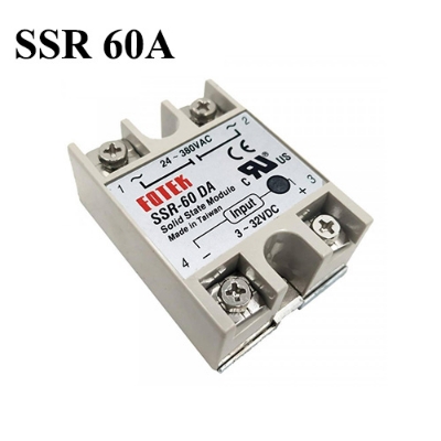 Picture of Solid State Relay 40A, 60A, 80A, 100A 3V to 32V DC input Output AC 24-380V AC