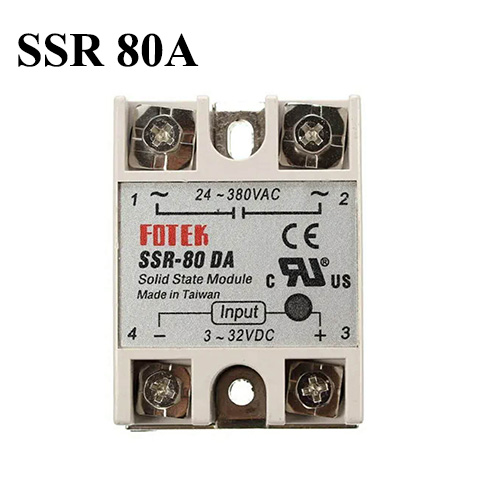 Picture of Solid State Relay 40A, 60A, 80A, 100A 3V to 32V DC input Output AC 24-380V AC