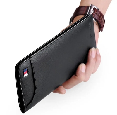 Picture of Mobile Cover and Card Holder Long Wallet - Black
