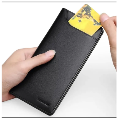 Picture of Mobile Cover and Card Holder Long Wallet - Matte Black