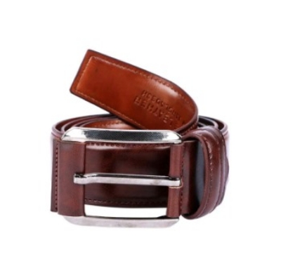 Picture of Long Lasting pu Leather Belt For Men (wallet Free) - Chocolate