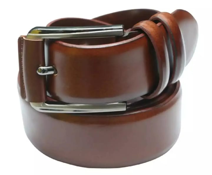 Picture of Belt And Wallet Combo Offer for Artificial Leather new collection brown Belt For Men 2024 - Multicolor