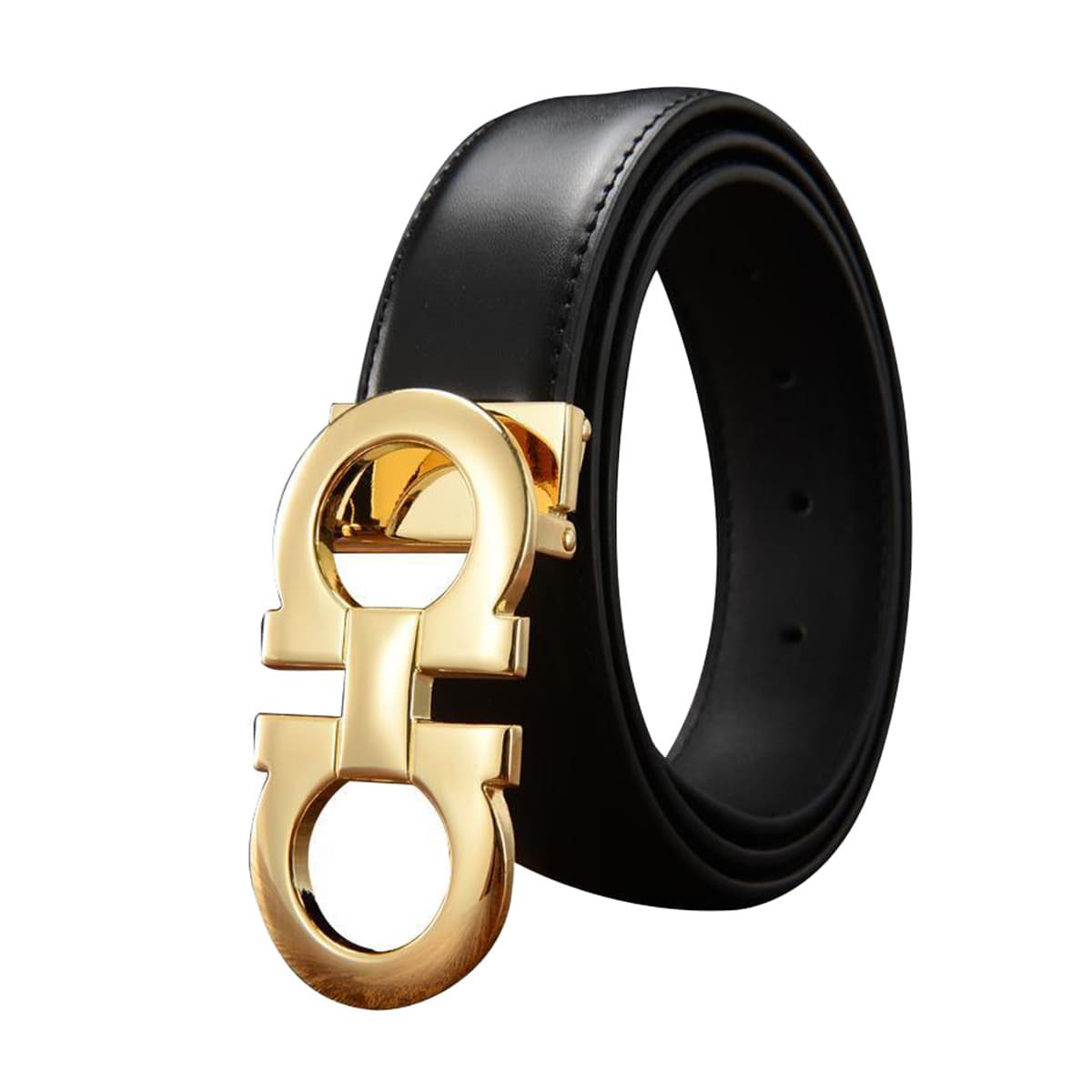 Picture of Ferragamo Exclusive Black Belt for Artificial Leather new collection brown Belt For Men 2024 - Belt For Artificial Leather new collection brown Belt For Men 2024 - Black