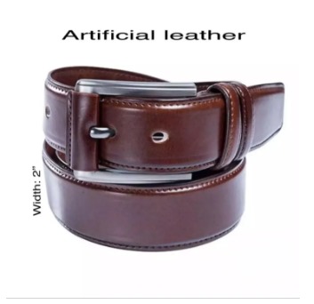 Picture of Artificial Leather new collection  Belt For  All Men 2024 - Brown