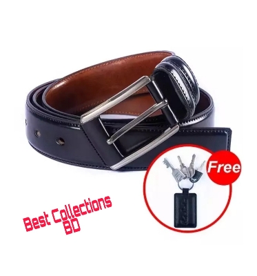 Picture of Artificial Leather new collection  Belt For  All Men 2024 - Matte Black