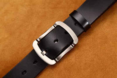 Picture of Premium Quality Artificial Leather new collection brown Belt For Men 2024's Black Belt Leather Male Strap Pin Buckle Casual Clothes Gift Solid Adult - Black