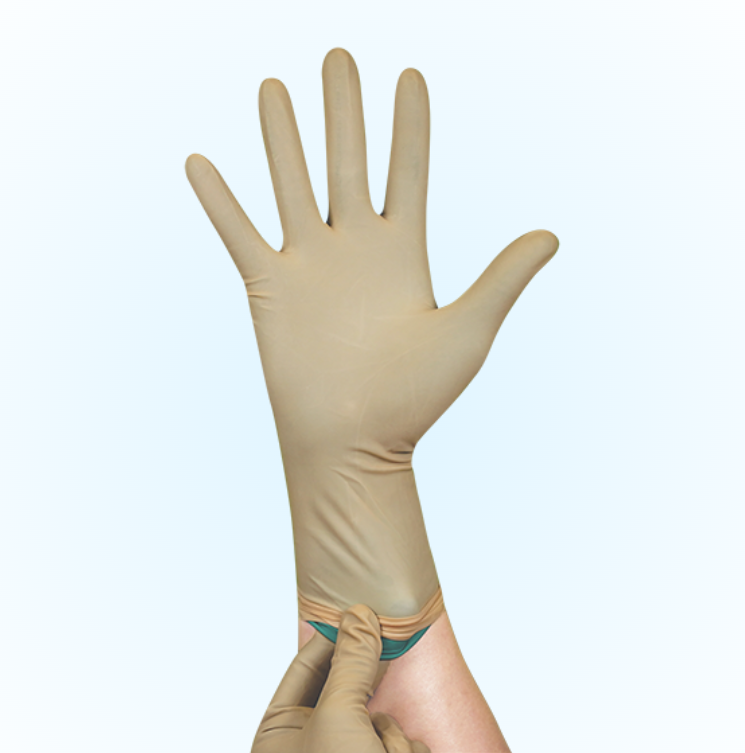 Picture of Surgical Gloves Latex Powder Free- Size 6.5- MAXITEX Duplex PF- Hand Gloves - (PER PAIR PRICE)