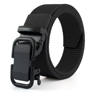 Picture of Multicolor Auto Gear Fabrics Stylish High quality Adjusted Belt For Men - Black