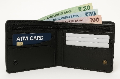 Picture of Best quality Stylish Zipper Leather wallet For Men - Black