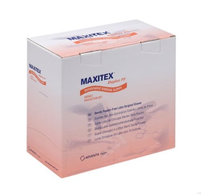 Picture of Surgical Gloves- Latex Powder Free- Maxitex Duplex PF-  Per Box Price