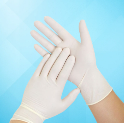 Picture of Examination Gloves Latex Powdered- Size - M - Exa Glove-Ltx- 100 Pcs Box- Surgical Hand Gloves