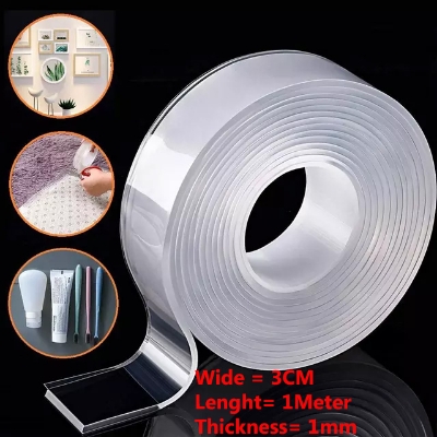 Picture of Premium 1M Nano Double-Sided Adhesive Tape - 3CM Wide, Strong & Clean - Multicolor
