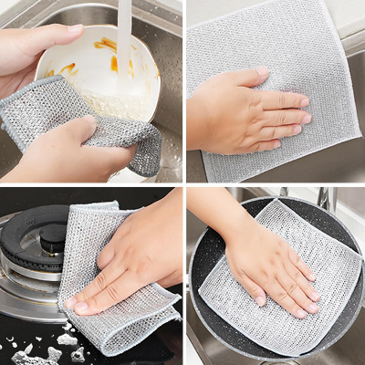 Picture of Magic Cleaning Cloth - Kitchen Dishwashing Towel, Metal Steel Wire - 5 pcs - Multicolor