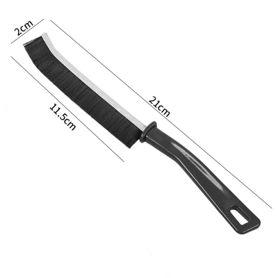 Picture of 2/pcs Durable Grout Gap Cleaning Brush Kitchen Toilet Tile Joints Dead Angle Hard Bristle Cleaner Brushes For Shower Floor Line - Multicolor