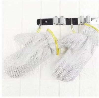 Picture of 1 pcs Wire Dishwashing Gloves, Kitchen Cleaning Gloves, Cleaning Tools, Heat Insulation Anti-Hot Waterproof Gloves, Reusable Kitchen Gloves For Washing Dishes & Wiping Pots - Multicolor